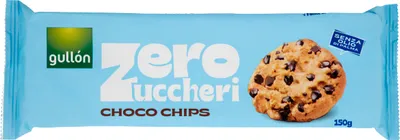 Produktbild von Zuckerfreie Kekse mit Schokolade Choco Chips Zero Zucchero 150g - Gullon