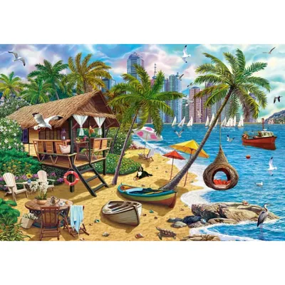 Produktbild von CASTORLAND Puzzle Sommer in der Stadt 1000 Teile