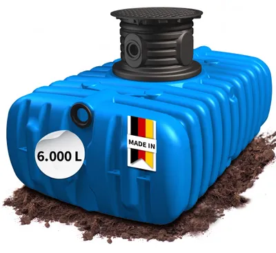 Productafbeelding van 4rain FLAT S vlaktank 6000 L incl. schachtverlenging, AI-gegenereerde afbeelding