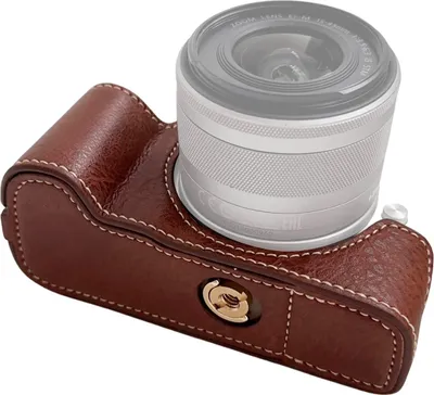 Produktbild von Tragbare Kamera-Schutzhuelle im Retro-Stil, Kamerataschenhalter, Tragetasche mit oeffnung unten, mit Schultergurt, Ersatz fuer Canon EOS M50/M50 II/M5