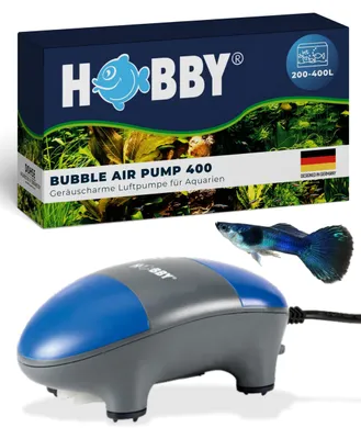 Produktbild von HOBBY Aquaristik Bubble Air Pump 400 I Luftpumpe für Aquarien 200–400 l I 4,5 W