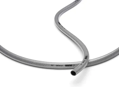 Produktbild von Famanu Gartenschlauch 1/2 Zoll (13mm) - 50 Meter Grau mit Knickschutz