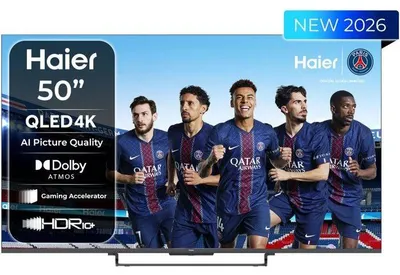 Image de Haier H50S85GUX - TV QLED 50 (126 cm) - 4K UHD 3840 x 2160 - HDR10+ - Google TV - 4xHDMI 2.1 - WiFi