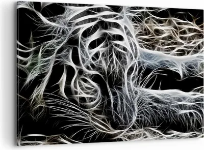 Produktbild von Bild auf Leinwand - Leinwandbild - Abstraktion modern - 100x70cm - Wand Bild - Wanddeko - Leinwanddruck - Bilder - Kunstdruck - Wanddekoration - Leinwand bilder - Wandkunst - AA100x70-3561