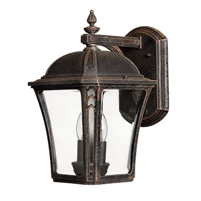 Immagine prodotto di Applique da esterno in stile retrò color caffè E14 40W Wabash Hinkley