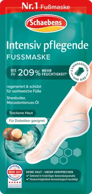 Produktbild von Schaebens Intensiv pflegende Fußmaske (2 Socken für 1 Anwendung) regeneriert & s