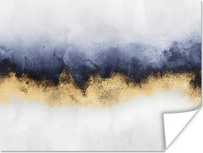 Produktbild von MuchoWow® Poster Abstrakt - Gold - Luxus 160x120 cm - Foto Plakat