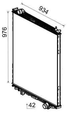 Produktbild von MAHLE CR 2729 000P Kühler Wasserkühler Motorkühler für MAN TGX I TGX II
