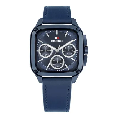 Produktbild von Tommy Hilfiger Herren Armbanduhr Herald 1792219 Edelstahl Blau 37x39 mm Gehäuse 50m wasserdicht
