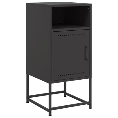 Obrázok produktu pre Nočný stolík čierny 36x39x78 cm oceľ