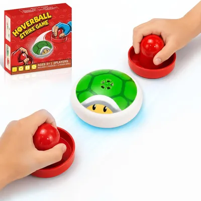 Produktbild von Airhockey Spiel für Kinder, tragbares Set mit Puck und 2 Schlägern, für Innenaktivitäten, 3-12 Jahre