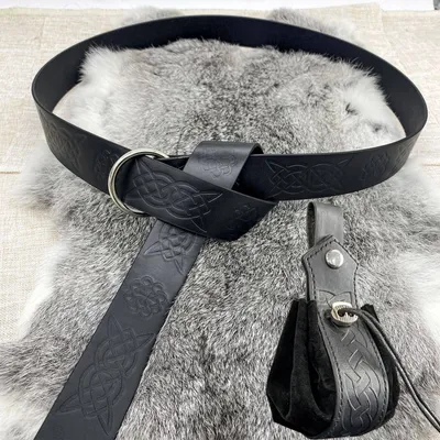Immagine prodotto di Halloween Necromancer Suit, cintura medievale, borsa medievale in Pelle finta con coulisse, per Cosplay, Mago, Strega Costume Accessori,