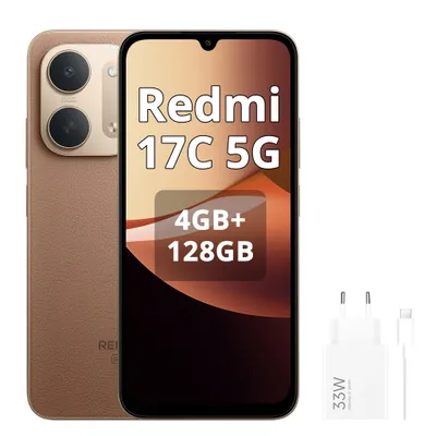 Immagine prodotto di Xiaomi Redmi 17C 5G, smartphone con 4GB di RAM e 128GB di memoria, display da 6,99", batteria da 6000mAh, colore marrone (incluso caricabatterie da 33W), Immagine generata dall'IA