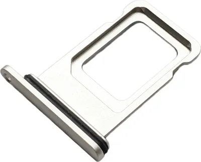 Produktbild von Single Nano SIM Kartenhalter für Apple iPhone 11 (A2221), Original Ersatzteil, Weiss