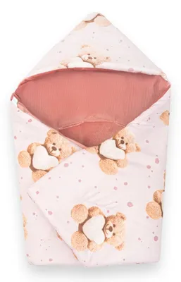 Produktbild von Isolierter Autositz Wrap New Baby Love Teddy Bear rosa