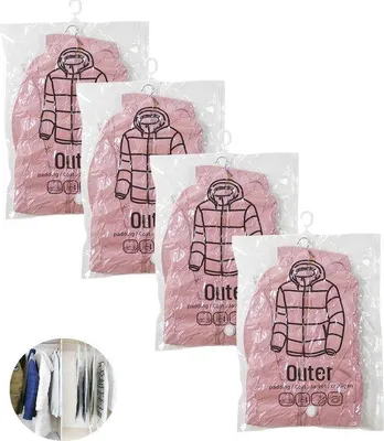 Productafbeelding van Famanu vacuümzakken voor het n van kleding - Ruimtebesparende oplossingen (67 x 90 cm)