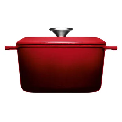 Produktbild von WOLL Bratentopf Iron Ø20cm 2,8l Chili Red, 2,8 l, Rot, Keramik, Gas, Halogen, Induktion, 20 cm, 110 mm, 4,72 kg