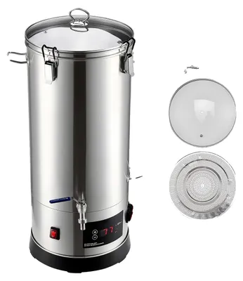 Image de Équipement de brassage, kit tout-en-un, construction en acier inoxydable durable, capacité de 8 gallons