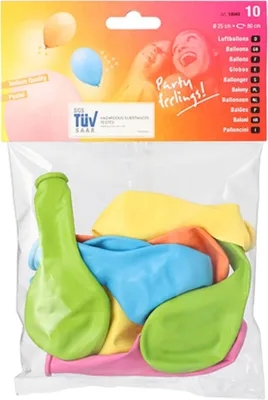 Immagine prodotto di PAPSTAR 18940 Palloncini PAPSTAR "Pastello", colori assortiti