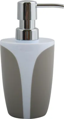 Produktbild von MSV Seifenspender "Kandy" Flüssigseifen-Spender Kunststoff Weiß/Taupe