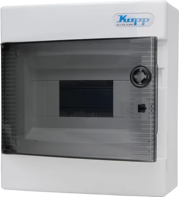 Immagine prodotto di Scatola di distribuzione KOPP da esterno N8C, IP40, con porta, 1 fila, 8 poli