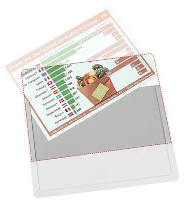 Image de EICHNER 9218-03819 EICHNER Sichttaschen Abdeckfolie DIN A4 transparent glatt, 10 St.