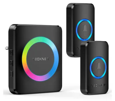 Obrázek produktu pro Bezdrátový zvonek - Vodotěsný IP65 - Dosah 600 m - 60 melodií - Sada