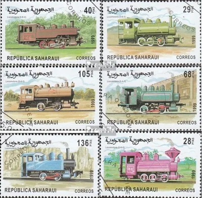 Produktbild von Briefmarken Sahara 1999 Mi Ausgabe der Exilregierung ohne Gültigkeit im int. Postverkehr Nr.57 gestempelt Eisenbahn