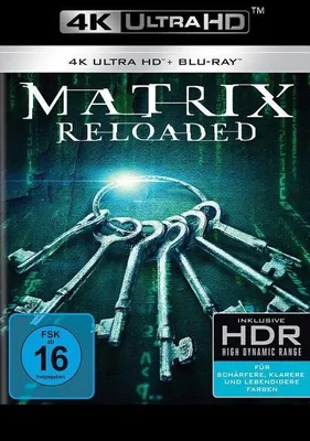 Produktbild von PLAION Matrix Reloaded (4K UHD), Film, Blu-ray, Deutsch, Englisch, Französisch, Italienisch, Russisch, 138 min, Aktion, Dänisch, Finnisch, Griechisch, Norwegisch
