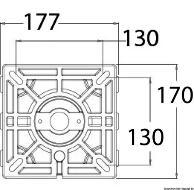 Produktbild von WAVERIDER pedestal teleskopisch 310/390 mm Osculati 48.707.10