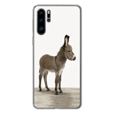 Produktbild von MuchoWow® Handyhülle Schutzhülle Hülle für Huawei P30 Pro Esel - Tiere - Kinder - Niedlich - Mädchen - Jungen Silikon Softcase Handy Hülle - Schutzdeckel