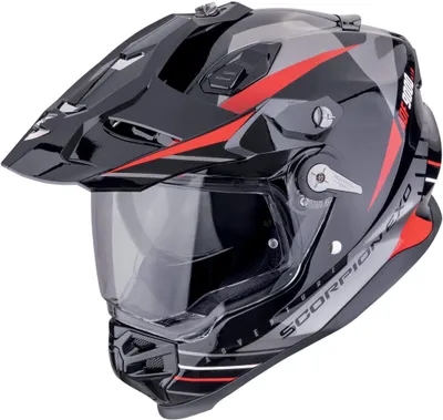 Zdjęcie produktu dla Kask motocrossowy Scorpion ADF-9000 Air Feat, schwarz/silber/rot, XL (60/61)