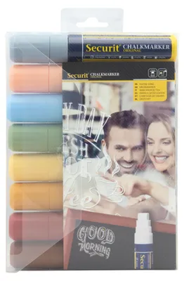 Productafbeelding van Securit Krijtstiften Original | Glasstiften - Krijtmarker - Porselein |Set of 8 - Diverse aardsoorten