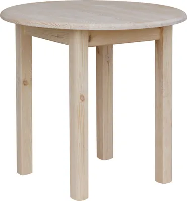 Obrázek produktu pro Jídelní stůl Kulatý kuchyňský stůl Neošetřený 90 cm