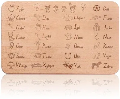 Immagine prodotto di Tavolino da studio in legno di quercia con incisione personalizzata "Schüler 2025 - Ritorno a scuola", un regalo pieno d'affetto per ragazzi e ragazze.