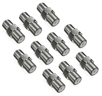 Produktbild von deleyCON SAT Adapter Verbinder Koaxialkabel, 2x F-Buchse, 10 Stück
