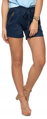 Immagine prodotto di Moraj | Pantaloncini - Taglia XL - Pantaloni da donna blu scuro - Pantaloncini estivi - Pantaloncini casual in lyocell