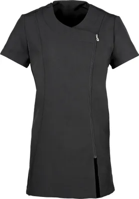 Productafbeelding van Premier Damen werkkleding tuniek / werkkittel Camellia (2 stuks per verpakking) RW7005 (maat 36 EU) (zwart)
