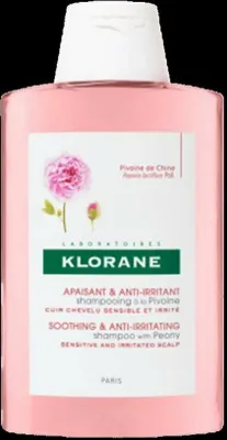 Image de Klorane Pivoine Shampooing Bio, Soin apaisant pour cuir chevelu sensible, 200 ml