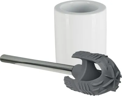 Immagine prodotto di Spirella Portaspazzolino WC "UNO" per spazzolino di ricambio in silicone Ø 12 x 14 cm Bianco