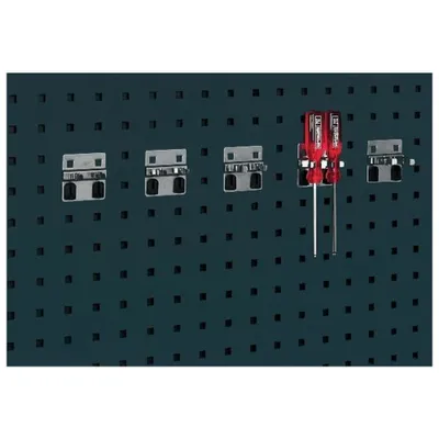 Obrázok produktu pre Dvojitá nástrojová svorka W60xD60xD2x16 mmPolyuretán5 kusov pre perforované dosky