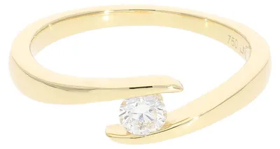 Produktbild von Ring Gold 750 Brillant JL10-07-0098 JuwelmaLux Größe 54