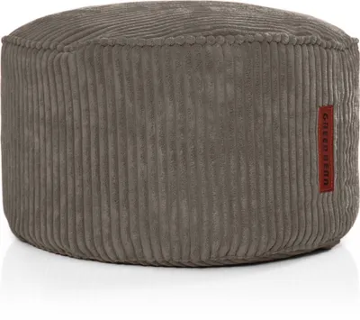Produktbild von Green Bean® Indoor Sitzhocker Pouf 45x25cm EPS-Perlen Füllung & Cordstoff Kuschelig Weich Waschbar - Drinnen Bodenkissen Liegekissen Sitzkissen Sitzhocker Sessel Kinder Erwachsene Stoff Anthrazit