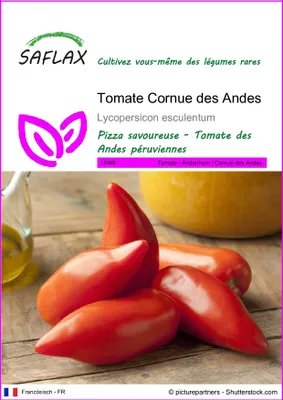 Image de SAFLAX  - Tomate Cornue des Andes - 10 graines - Lycopersicon
