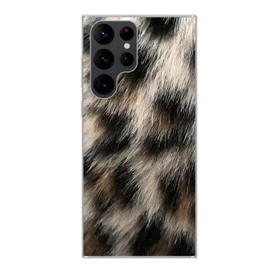 Produktbild von MuchoWow® Handyhülle Schutzhülle Hülle für Samsung Galaxy S22 Ultra Nahaufnahme Pantherdruck Silikon Softcase Handy Hülle - Abbildung