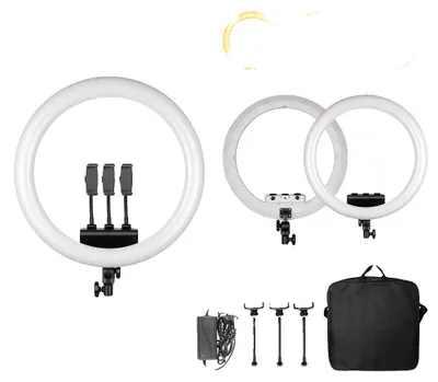 Produktbild von Ringlicht, dimmbare Helligkeit, USB-betrieben, 18 Zoll D