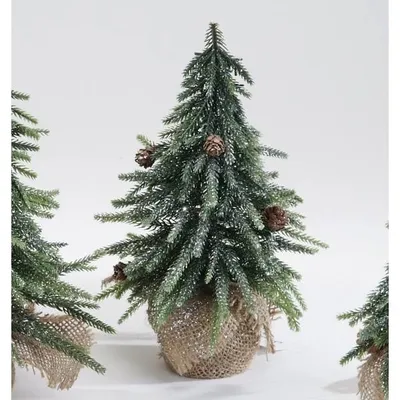 Produktbild von Dekoobjekt Tannenbaum mit Zapfen und Schnee H. 26cm Formano W25