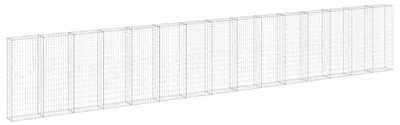 Immagine prodotto di Muro di gabbioni con copertura Acciaio zincato 900x30x150 cm
