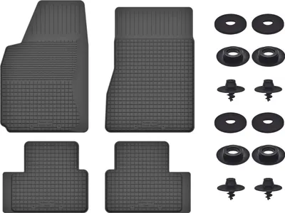 Produktbild von Gummimatten Mit Stoppern Für: Renault Fluence (2009-2016) Schwarz Set