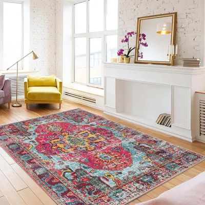 Image de Conceptum Hypnose, Woopamuk240, tapis (160 x 230), 70 % COTON / 30 % POLYESTER, multicolore, 160 x 230 cm